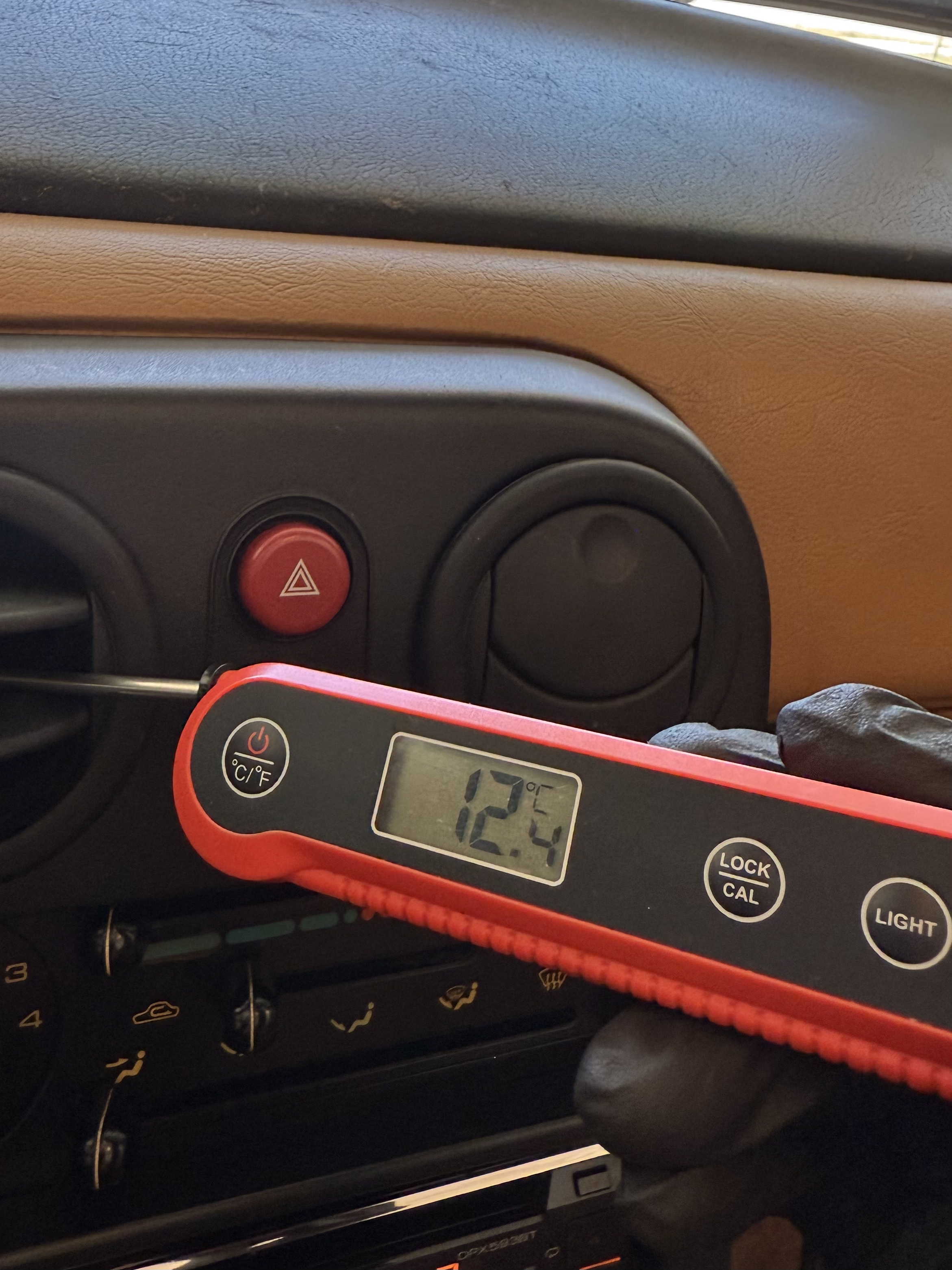 Vent temperature after repairs